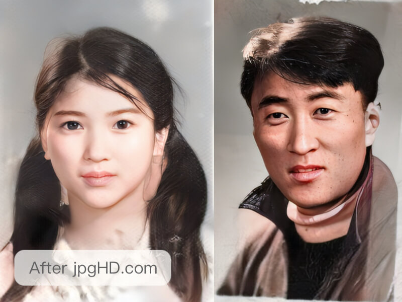 上色后