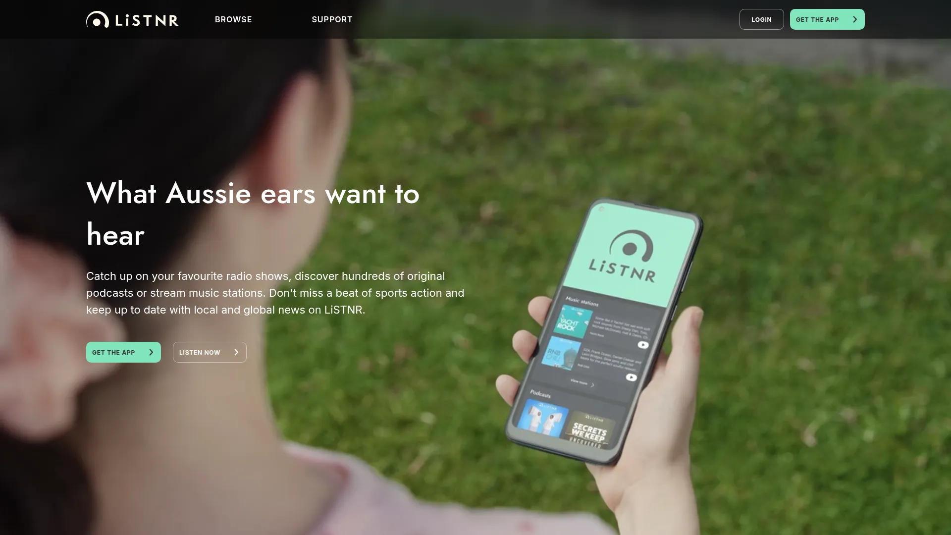 LiSTNR screenshot