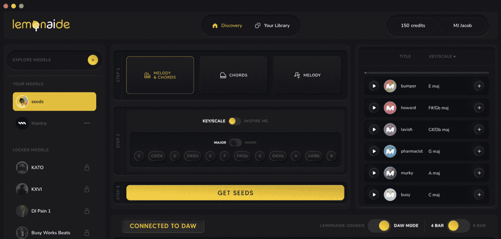 Lemonaide AI 界面预览