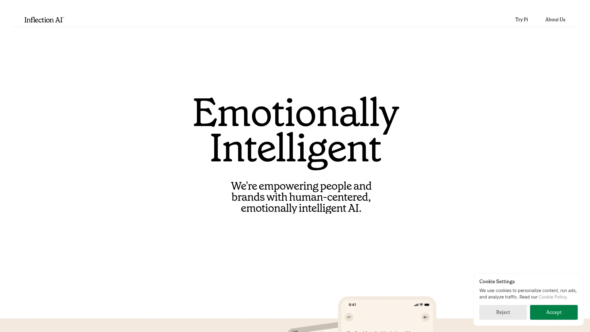 Inflection AI screenshot