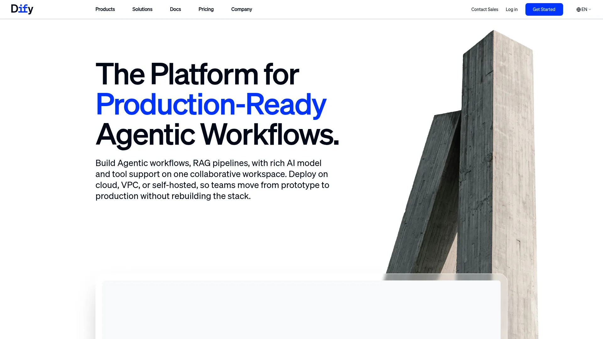 Dify - The Platform for Production-Ready Agentic Workflows screenshot