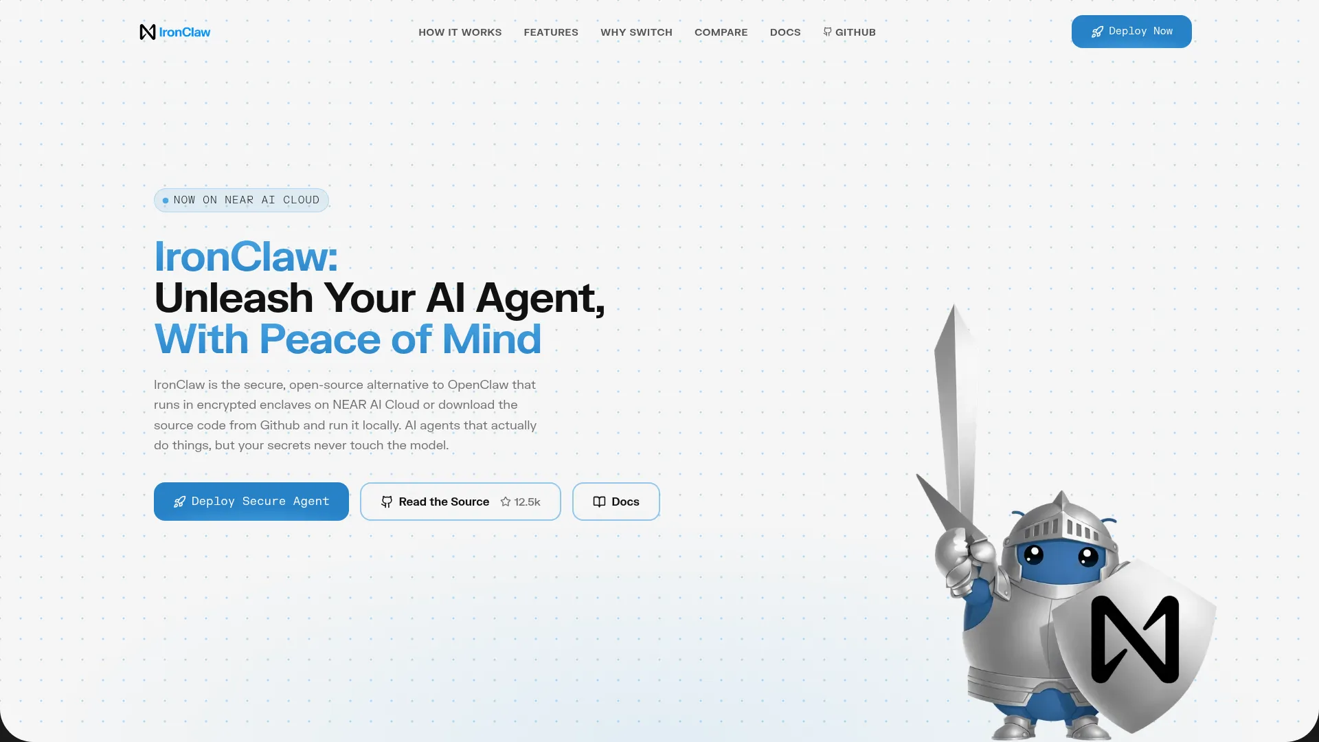 IronClaw: Unleash Your AI Agent, With Peace of Mind screenshot