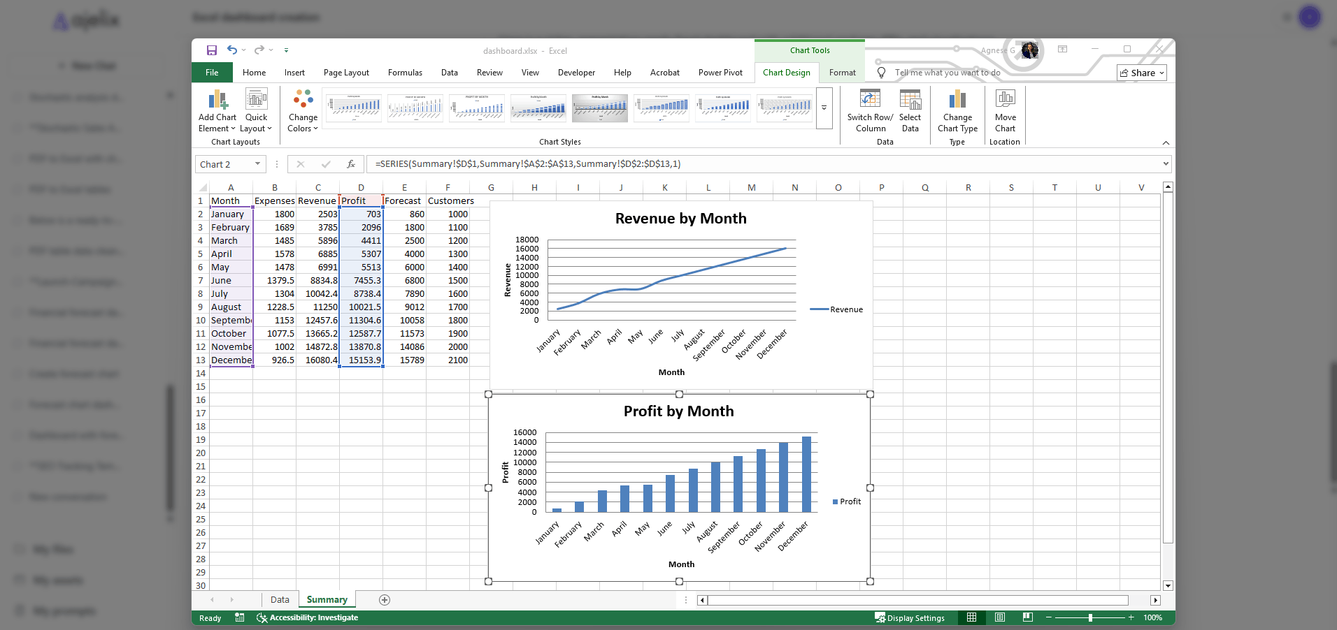 AI 生成的 Excel 文件
