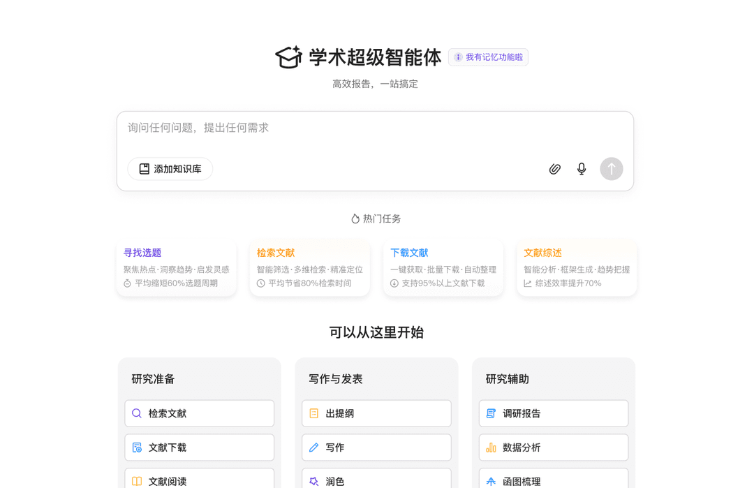 沁言学术平台概览