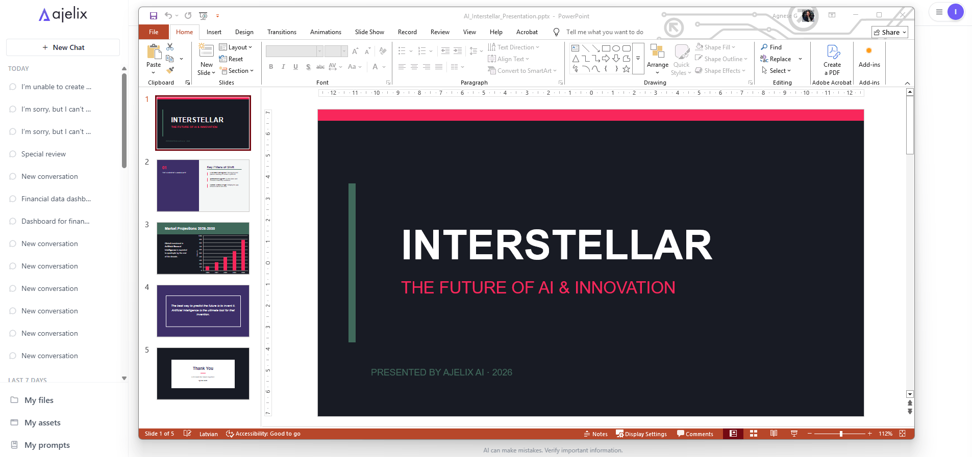 AI 生成的 PPT 演示