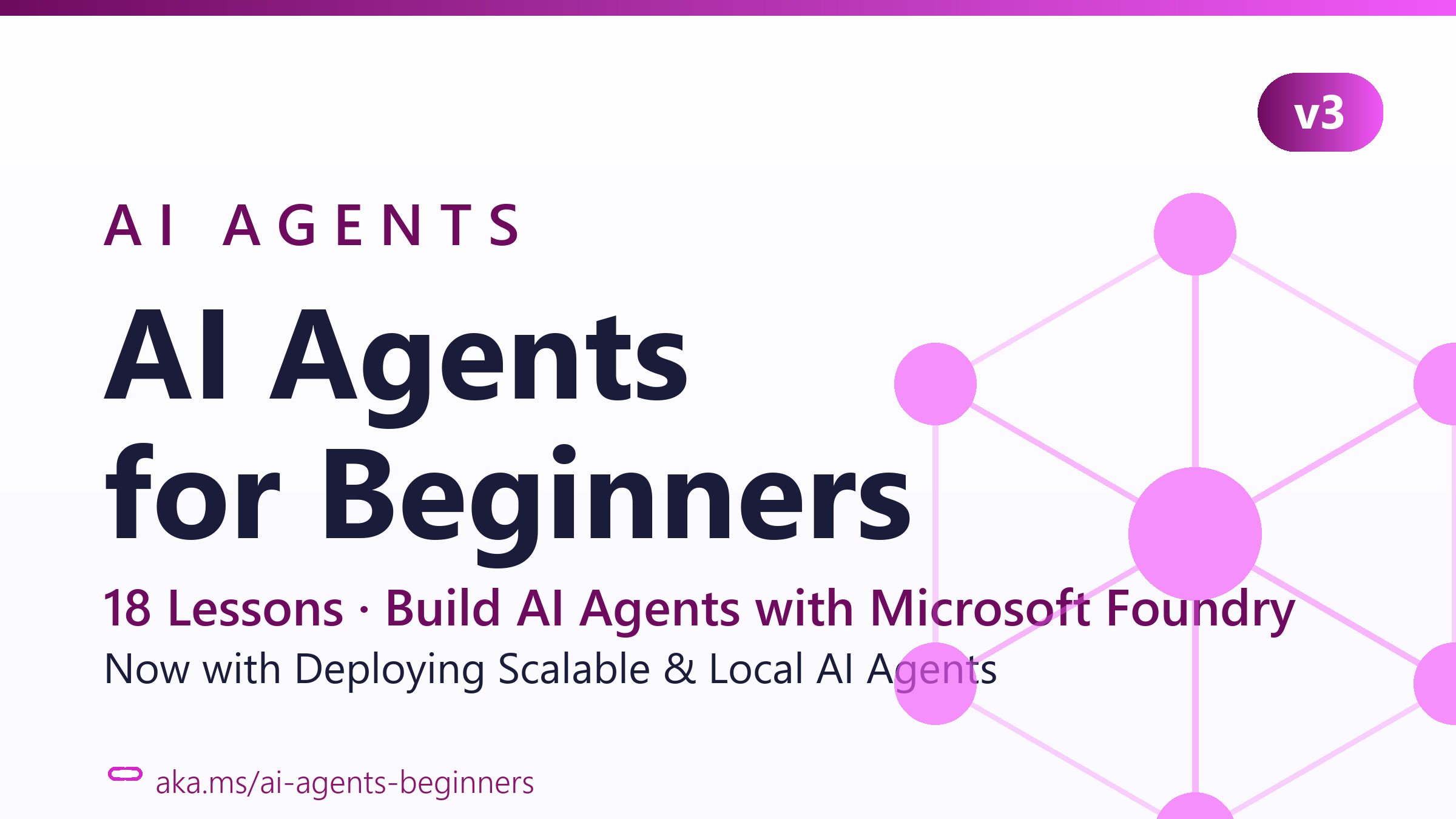 AI Agents for Beginners 课程封面