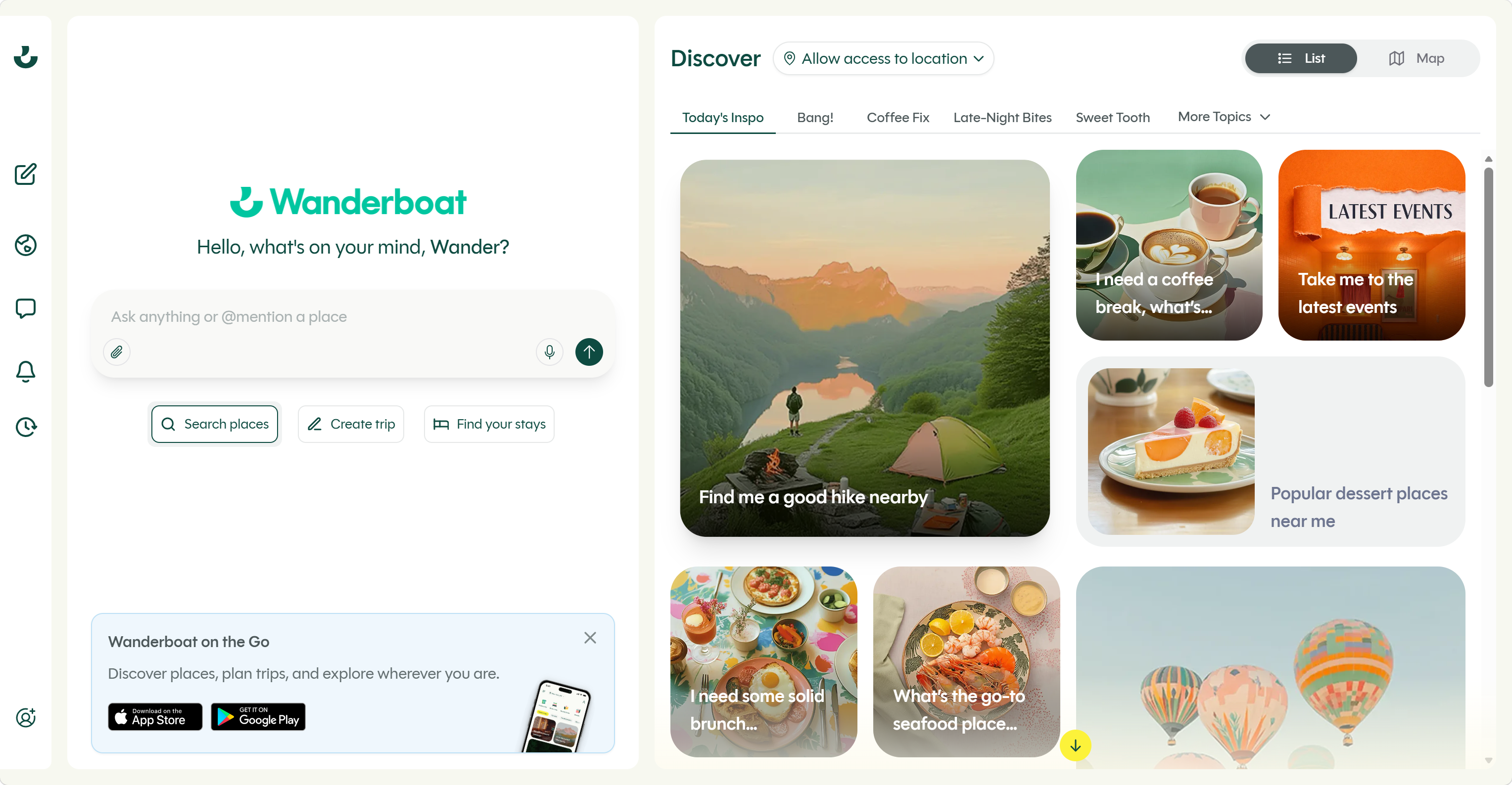 Wanderboat screenshot