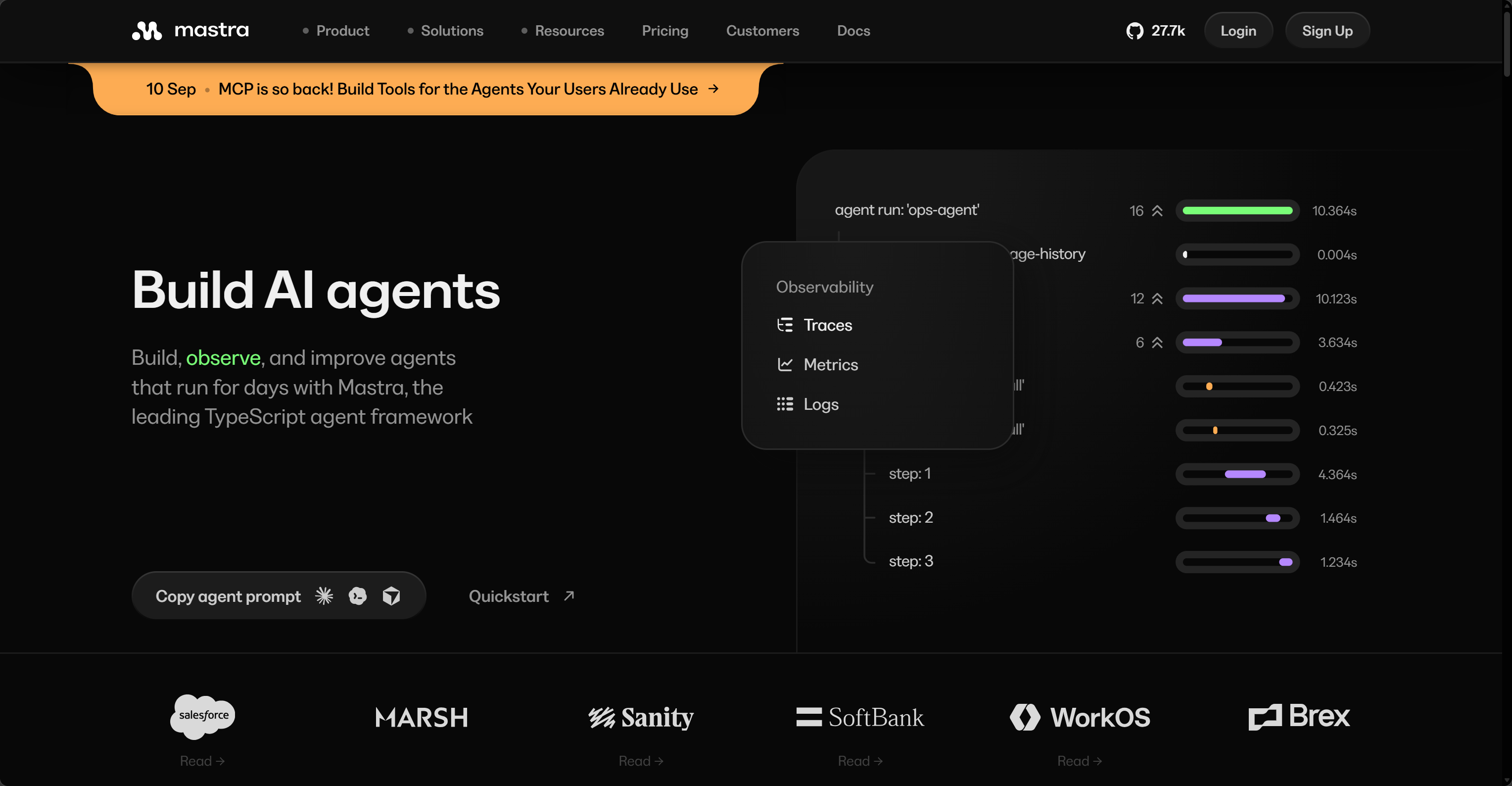 Mastra screenshot